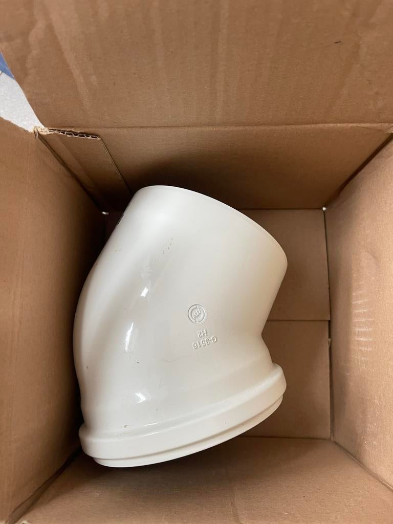 Burgerhout TwinSafe Bocht PP 80/125 45, Bochten, Pvc, Nieuw, Ophalen of Verzenden