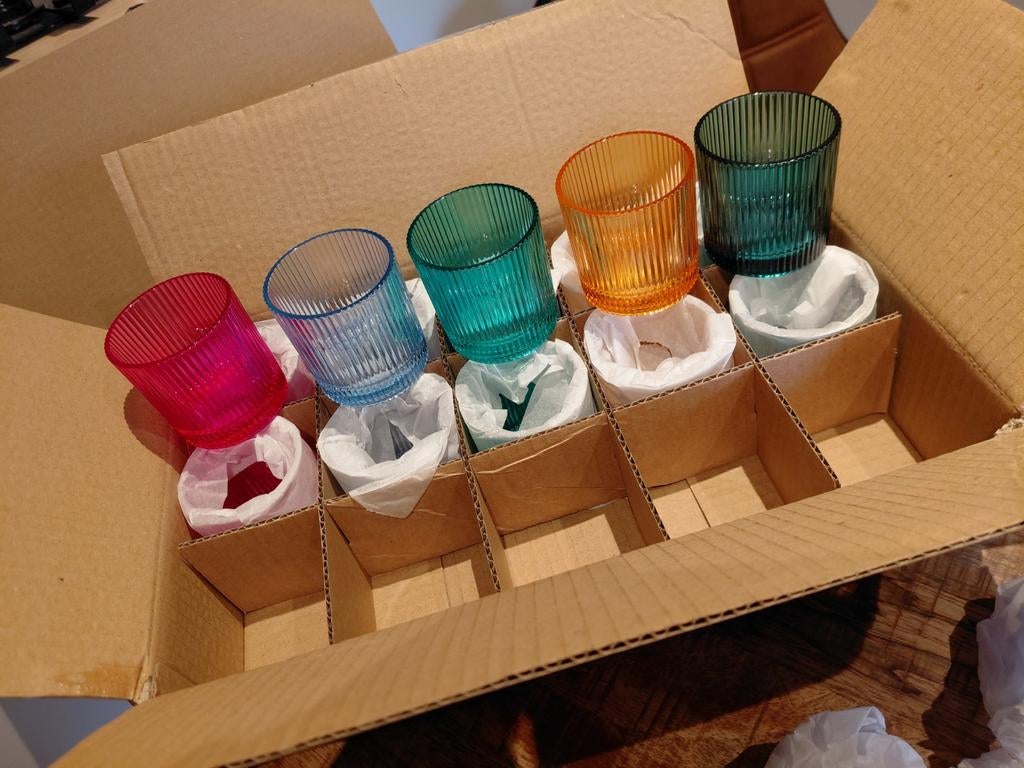 Theelichtjes in 5 kleuren, 15 stuks, Ophalen of Verzenden