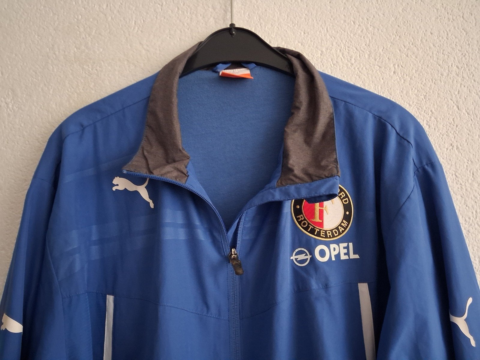 Puma Feyenoord trainingsjack - Maat XL, Puma, Blauw, Maat 56/58 (XL), Ophalen of Verzenden