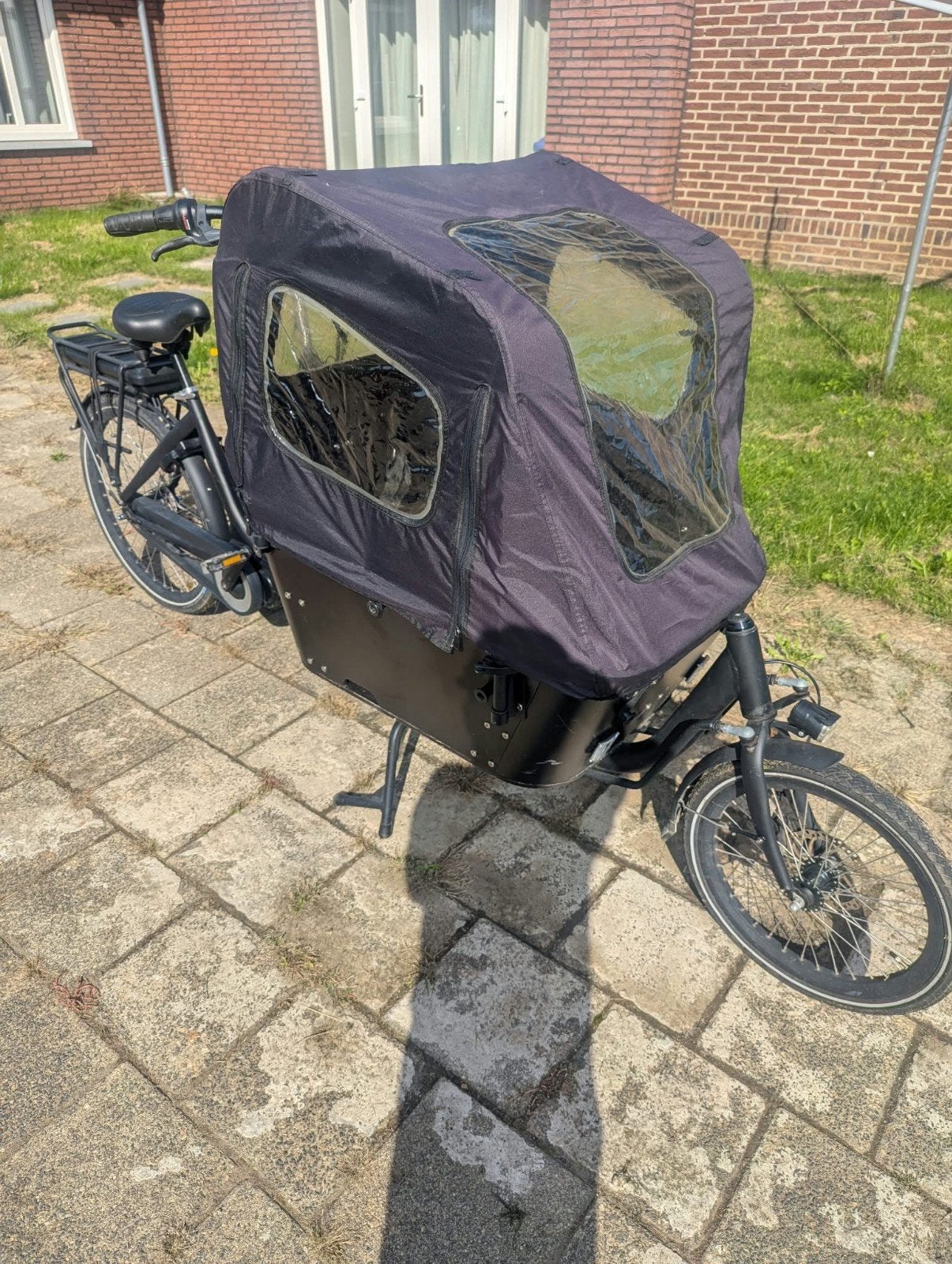 Vogue Carry 2 Bakfiets - Perfect voor Gezinsavonturen!, 4 kinderen of meer, Gebruikt, Elektrisch, Schijfrem