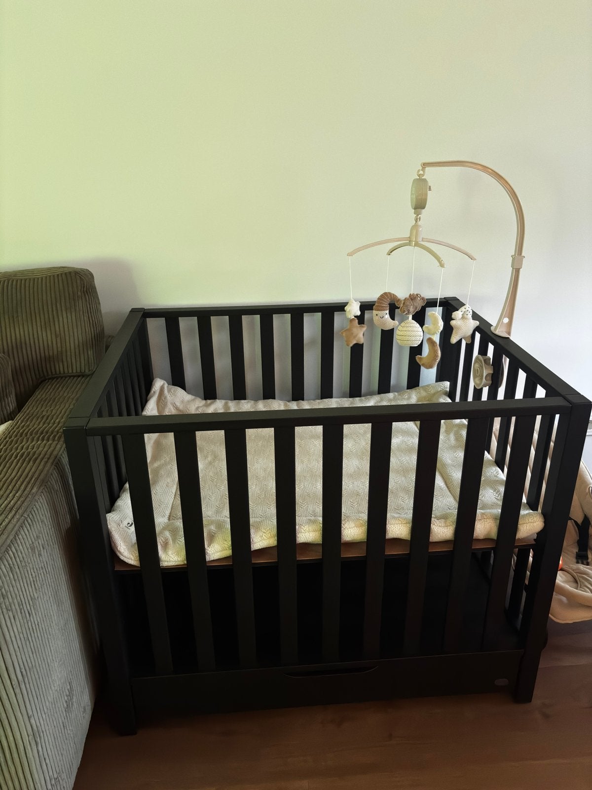 TWF Baby box Sam met lade zwart, Ophalen, Zo goed als nieuw, Lade
