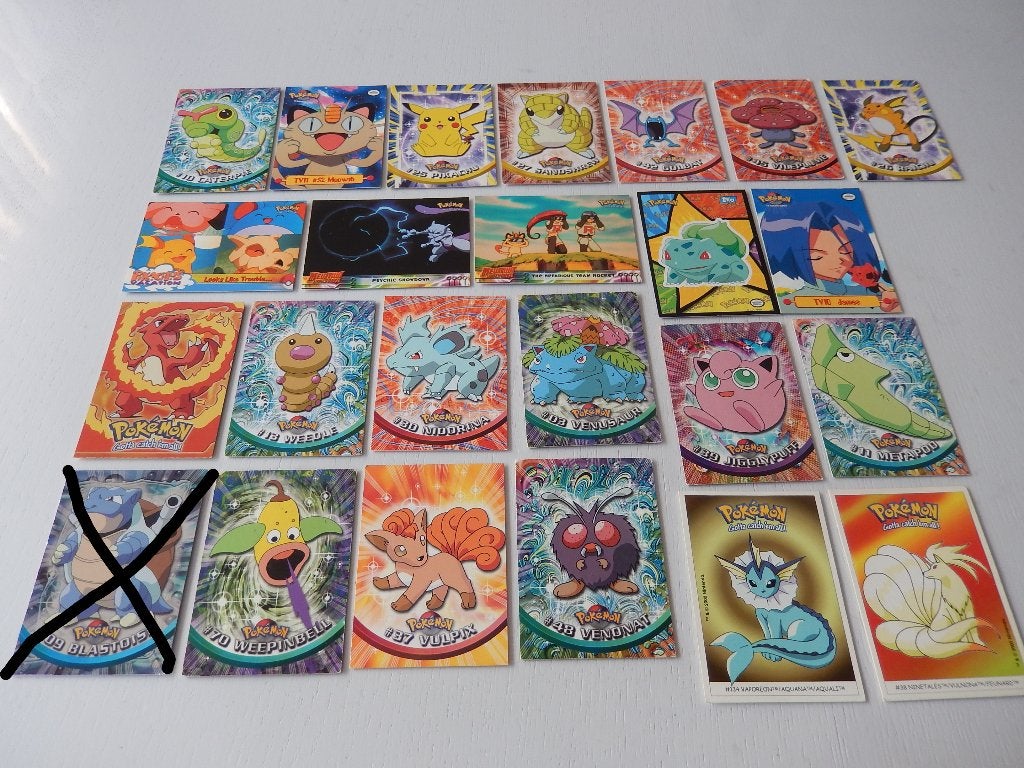 40 verschillende Pokemon kaarten, Verzenden, Gebruikt, Meerdere kaarten