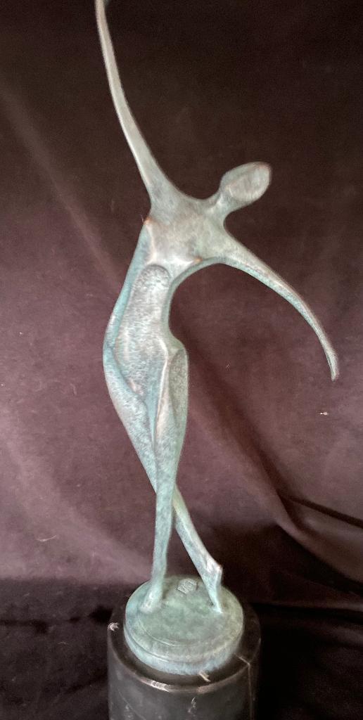 Bronzen abstracte dame, Milo/stempel 57,5 cm!! zuiver brons, Ophalen of Verzenden