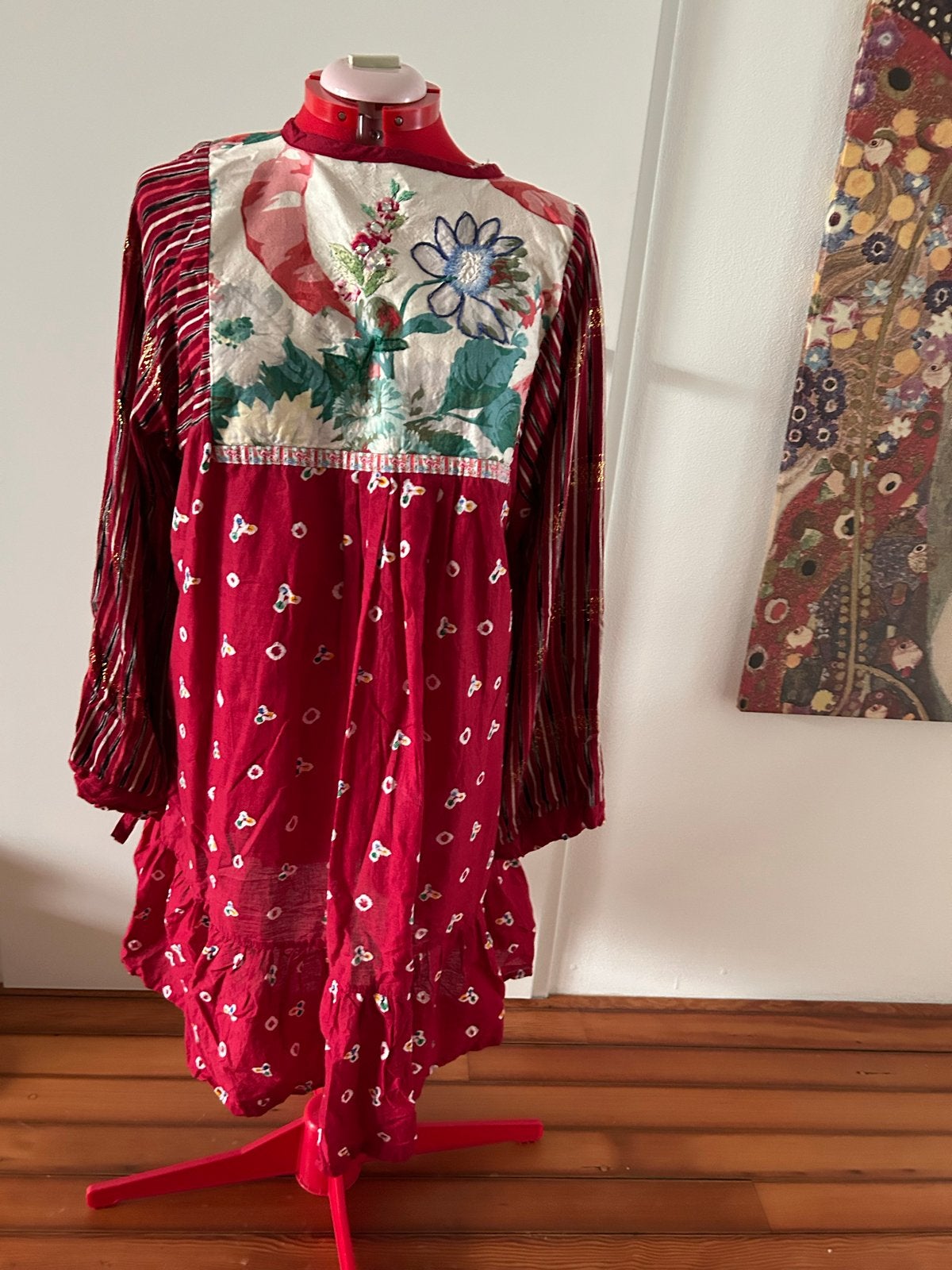 Vrolijk India stijl hes met borduursels mt 44, Kleding | Dames, Maat 38/40 (M), Meerkleurig, Ophalen of Verzenden, Gedragen