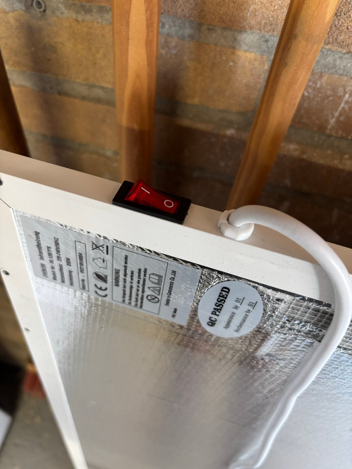 Infrarood paneel met aan/uit knop (zonder thermostaat), Doe-het-zelf en Verbouw, Verwarming en Radiatoren, Ophalen, Gebruikt, Overige typen