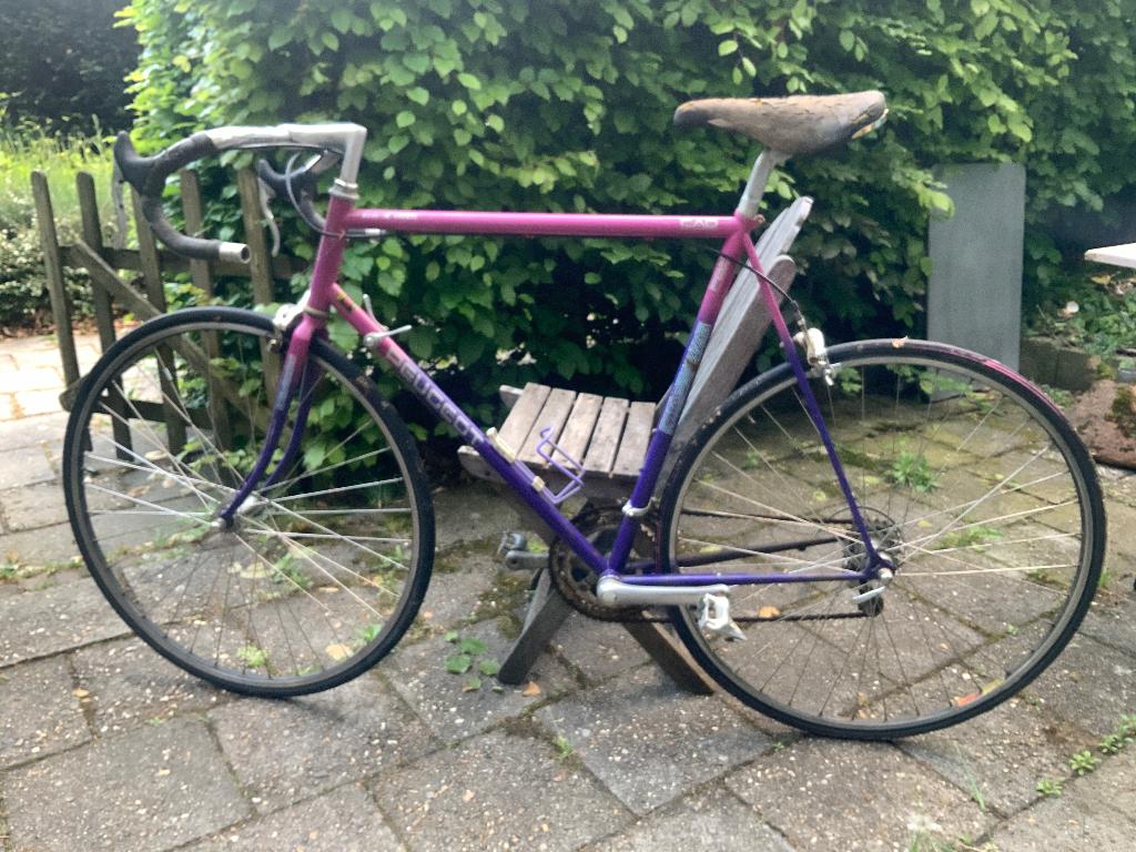 Wielrenfiets vintage jaren 80, Gebruikt, 26 inch, Velgrem, 53 tot 57 cm