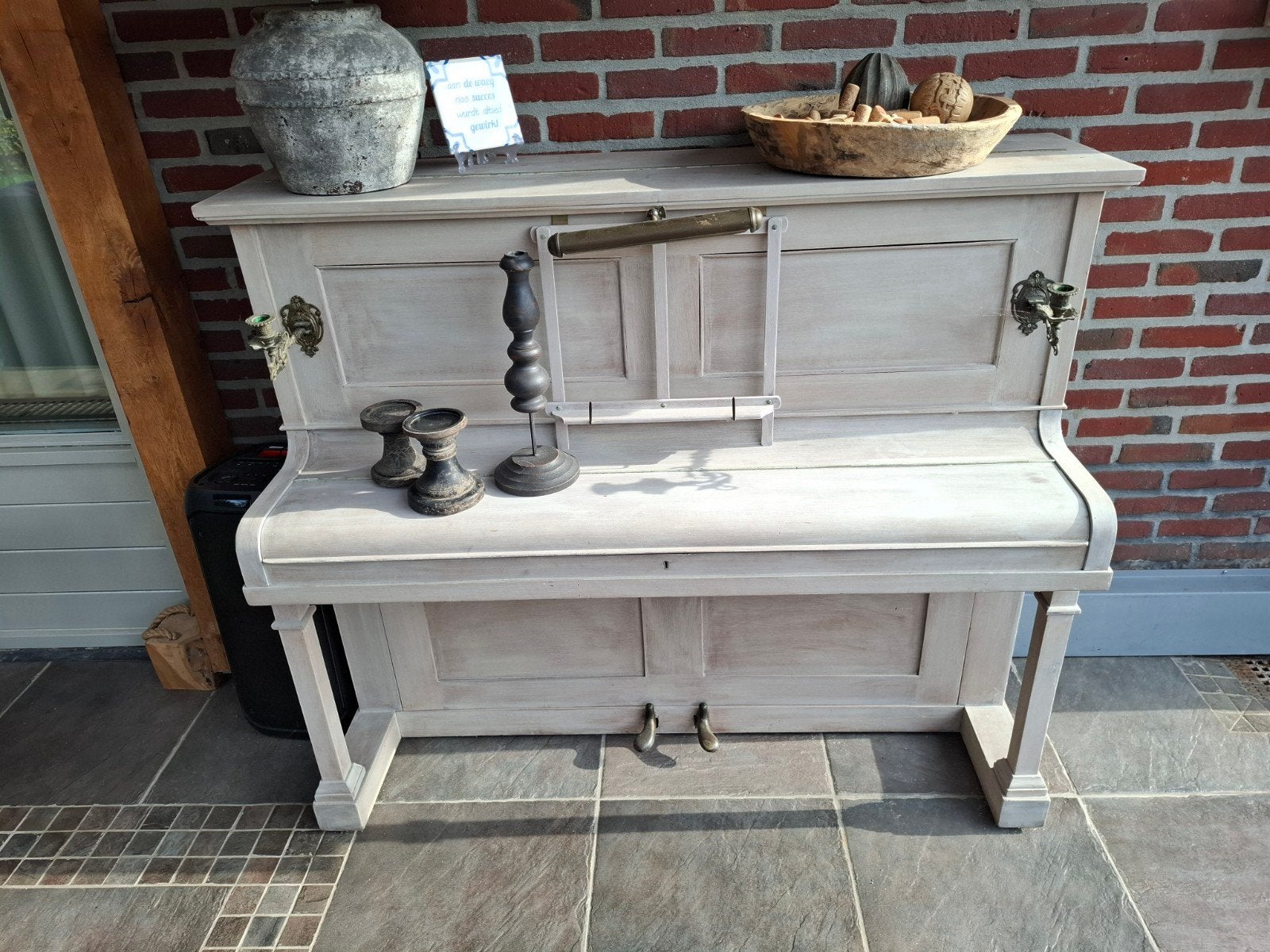 Antieke piano John Strohmenger & Sons Ltd. r, Ophalen, Gebruikt, Overige kleuren, Piano