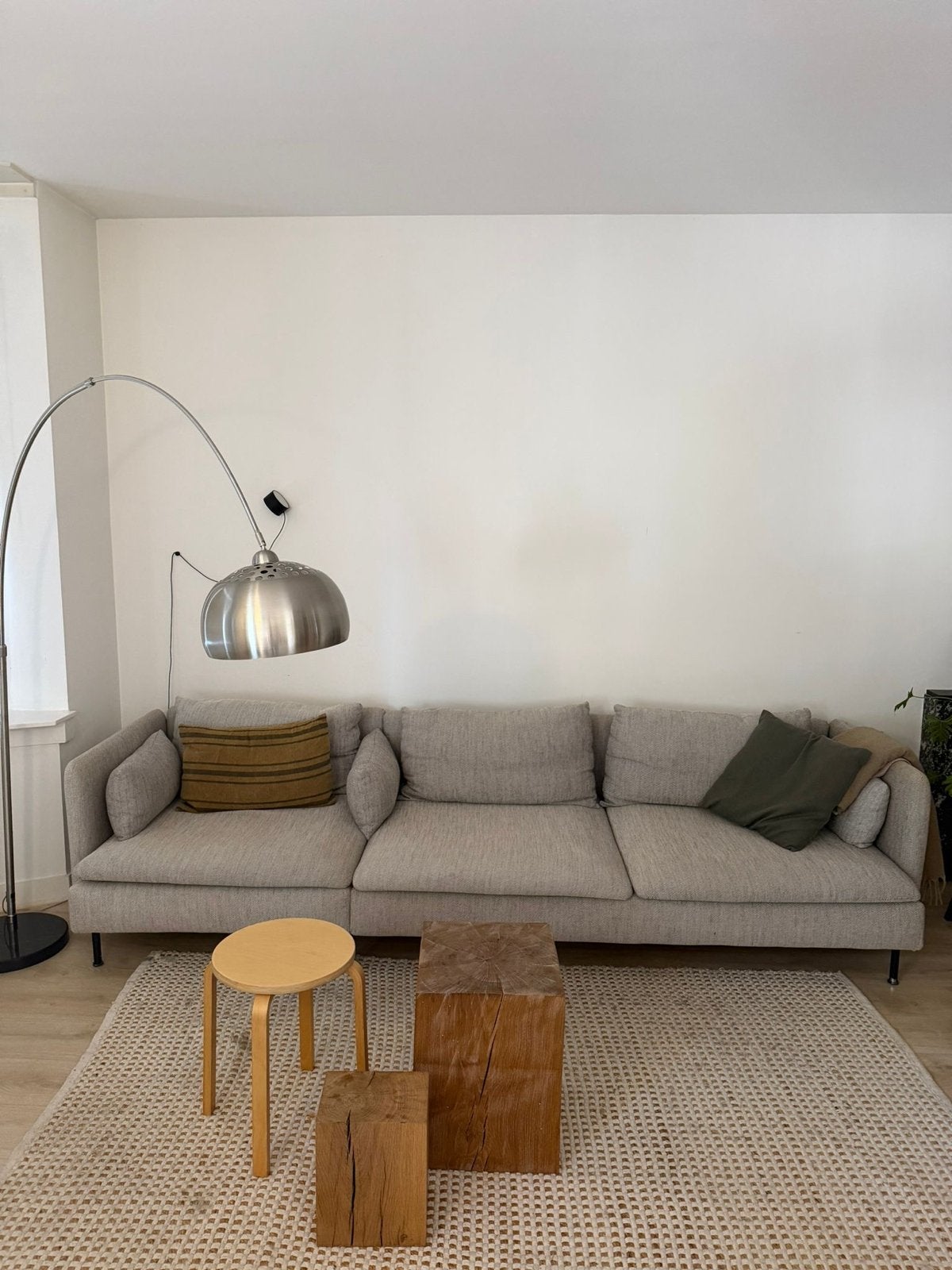 IKEA SÖDERHAMN 4-zits bank Viarp beige/bruin, Huis en Inrichting, Ophalen, 250 tot 300 cm, Gebruikt, 75 tot 100 cm