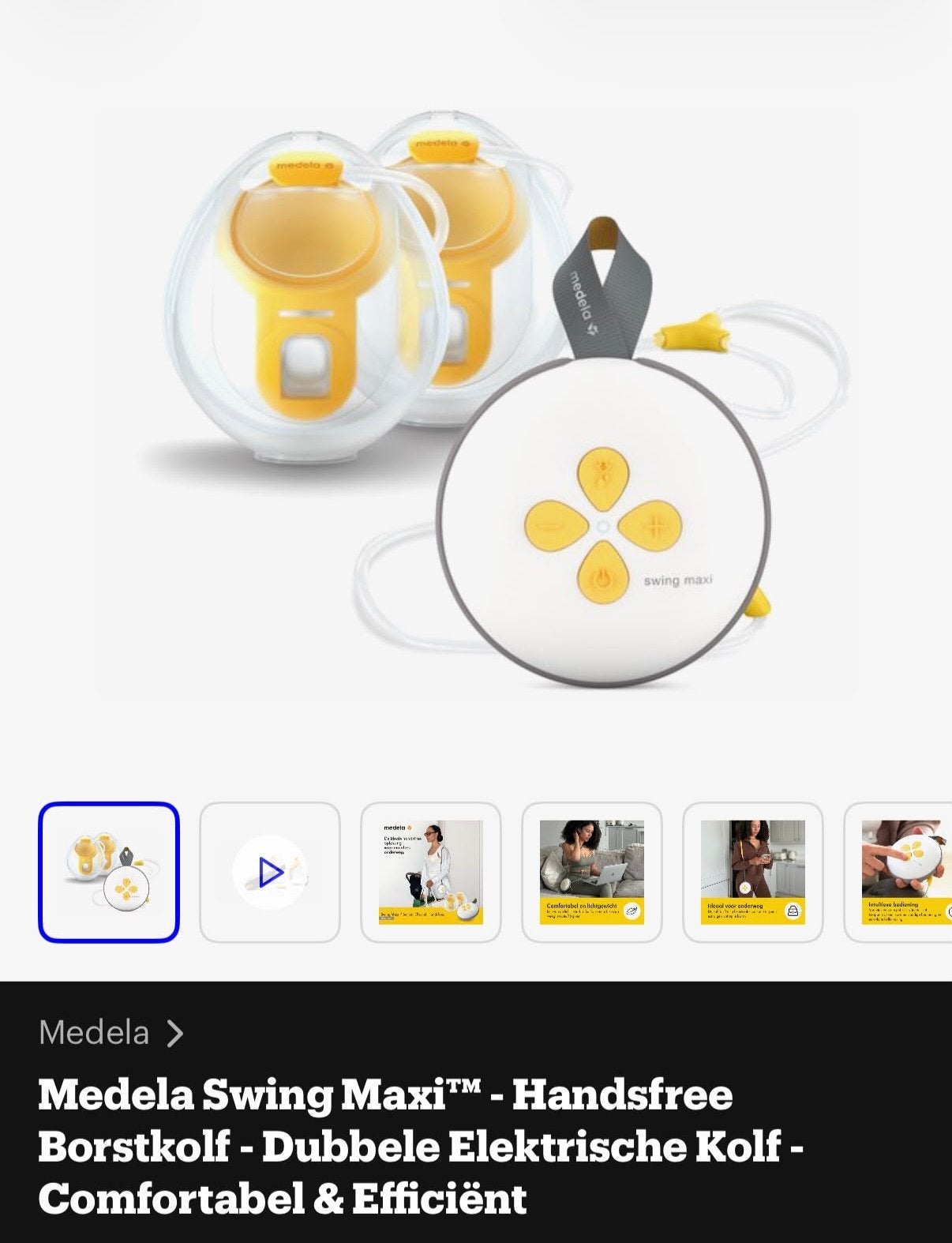 Medela swing maxi handsfree, Automatisch, Medela, Nieuw, Borstkolf