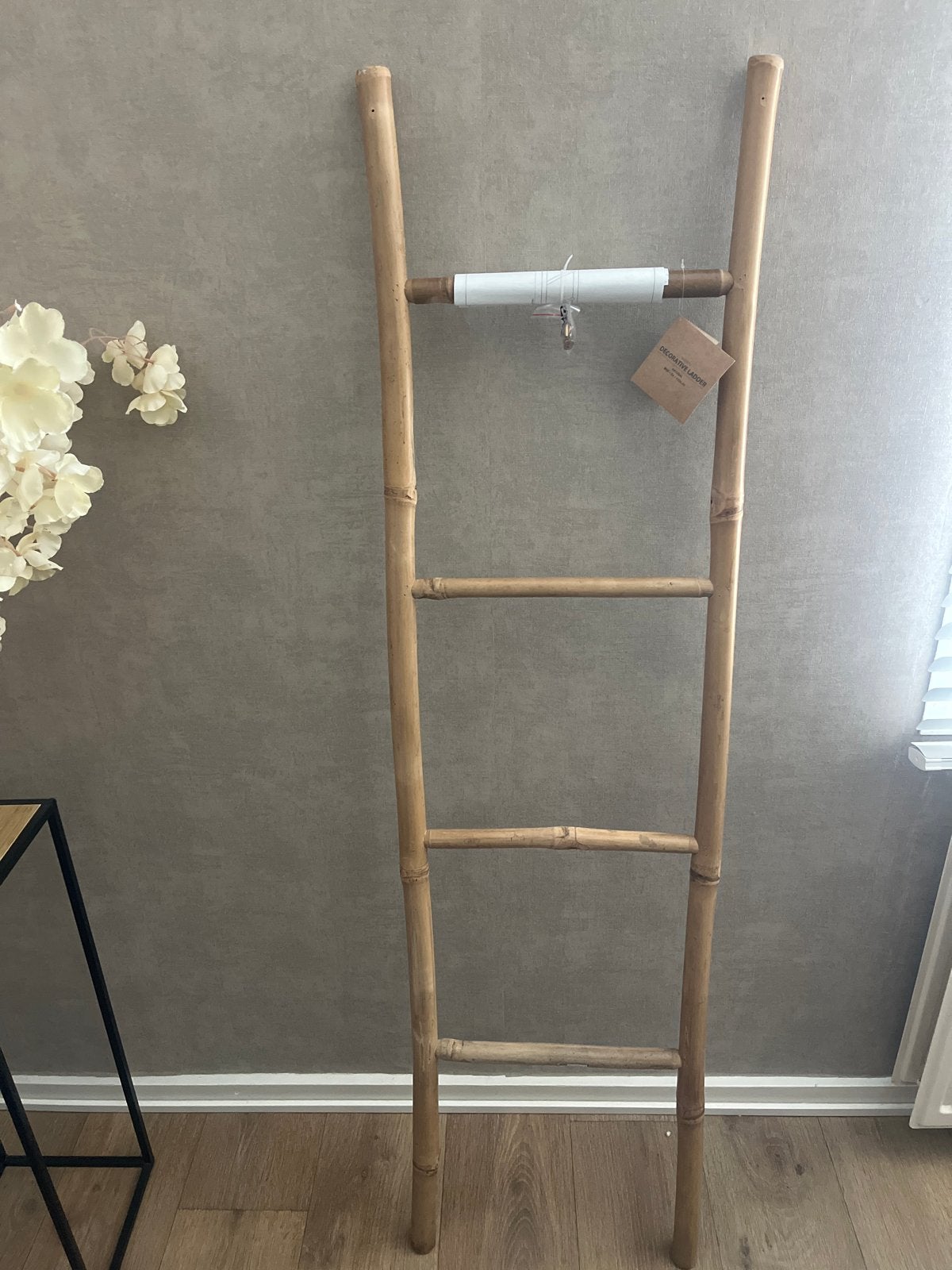 Decoratie ladder van JYSK - Bamboe, Ophalen, Zo goed als nieuw, Natuurlijk materiaal, Scandinavisch