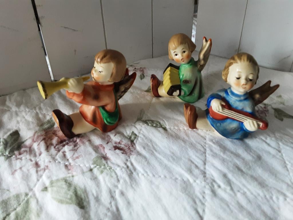 Oude Goebel beeldjes muziek engeltjes ❤️, Ophalen of Verzenden, Zo goed als nieuw