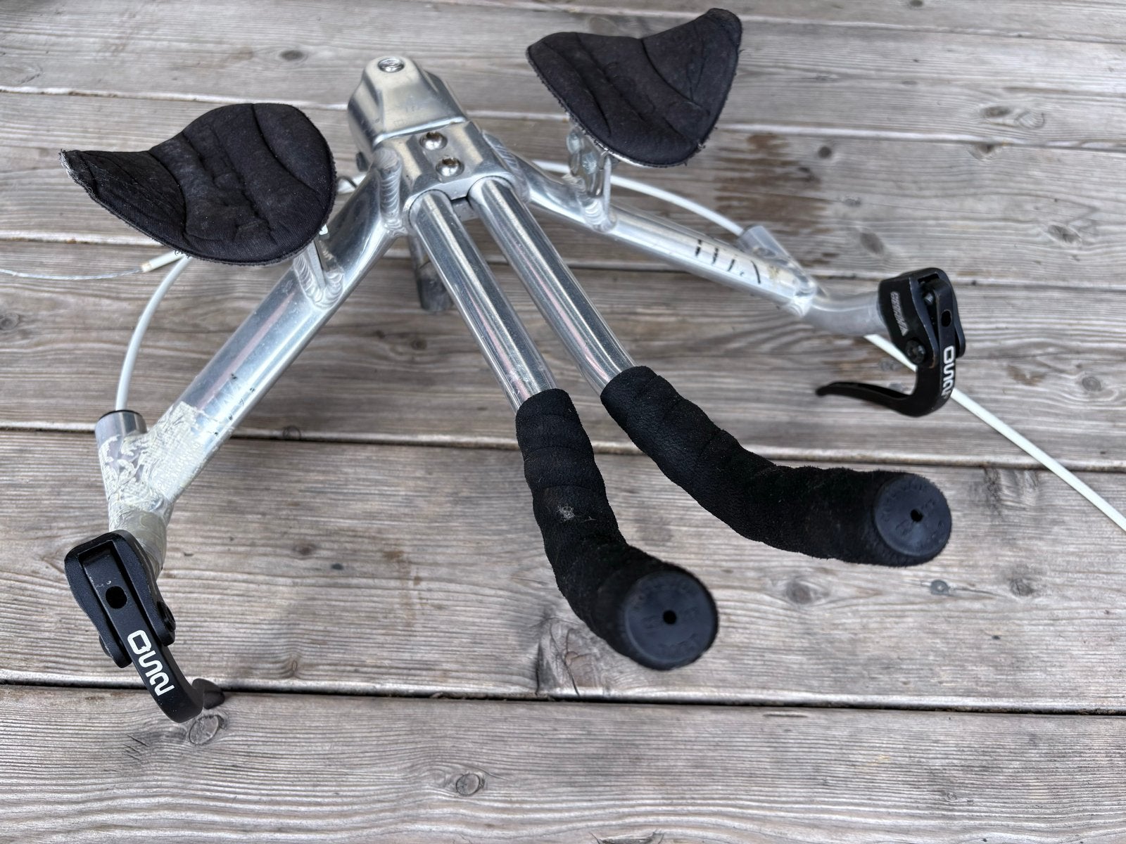 ITM Dual tijdritstuur / triatlonstuur - Aluminium, Fietsen en Brommers, Gebruikt, Stuur, Ophalen of Verzenden, Aluminium
