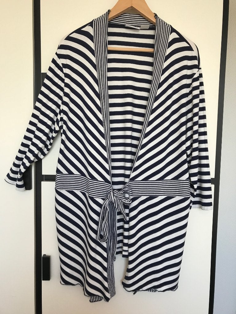 ZGAN Vest zomer strepen viscose Amy Vermont maat 50, Blauw, Maat 46/48 (XL) of groter, Ophalen of Verzenden, Zo goed als nieuw