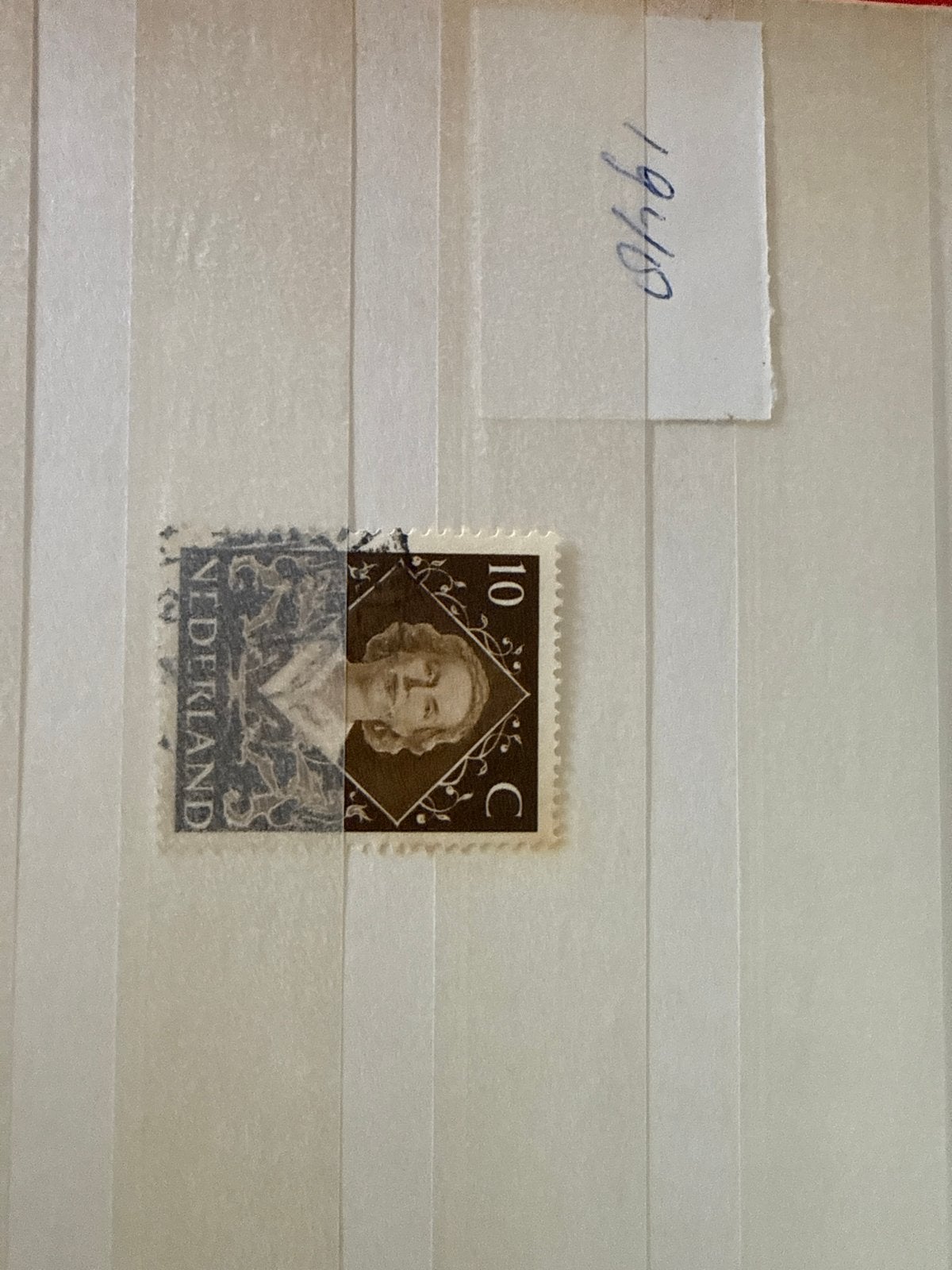 Nederlandse postzegel 10 cent Wilhelmina (1940), Postzegels en Munten, Postzegels | Nederland, Ophalen of Verzenden, T/m 1940
