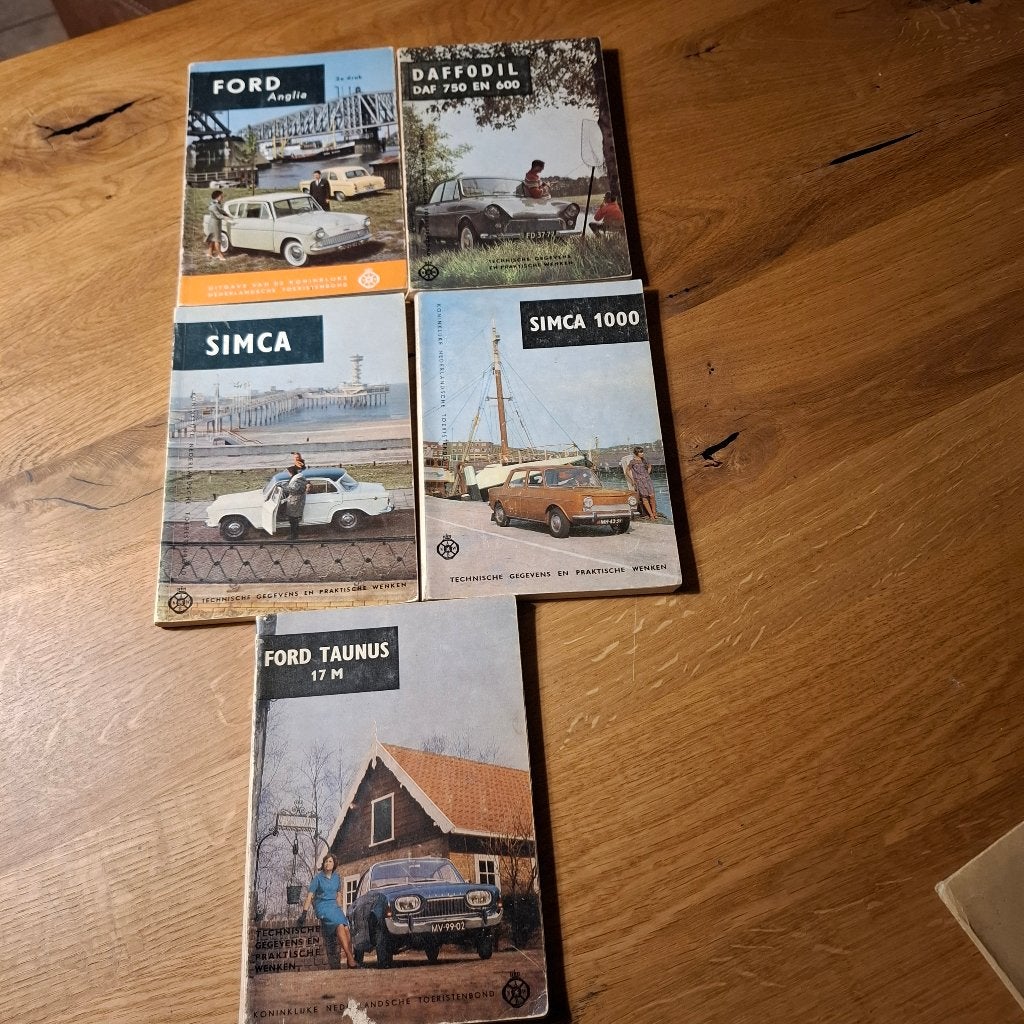 instructieboekjes/Simca/Ford Anglia/Daffodil/Ford Taunus, Ophalen of Verzenden
