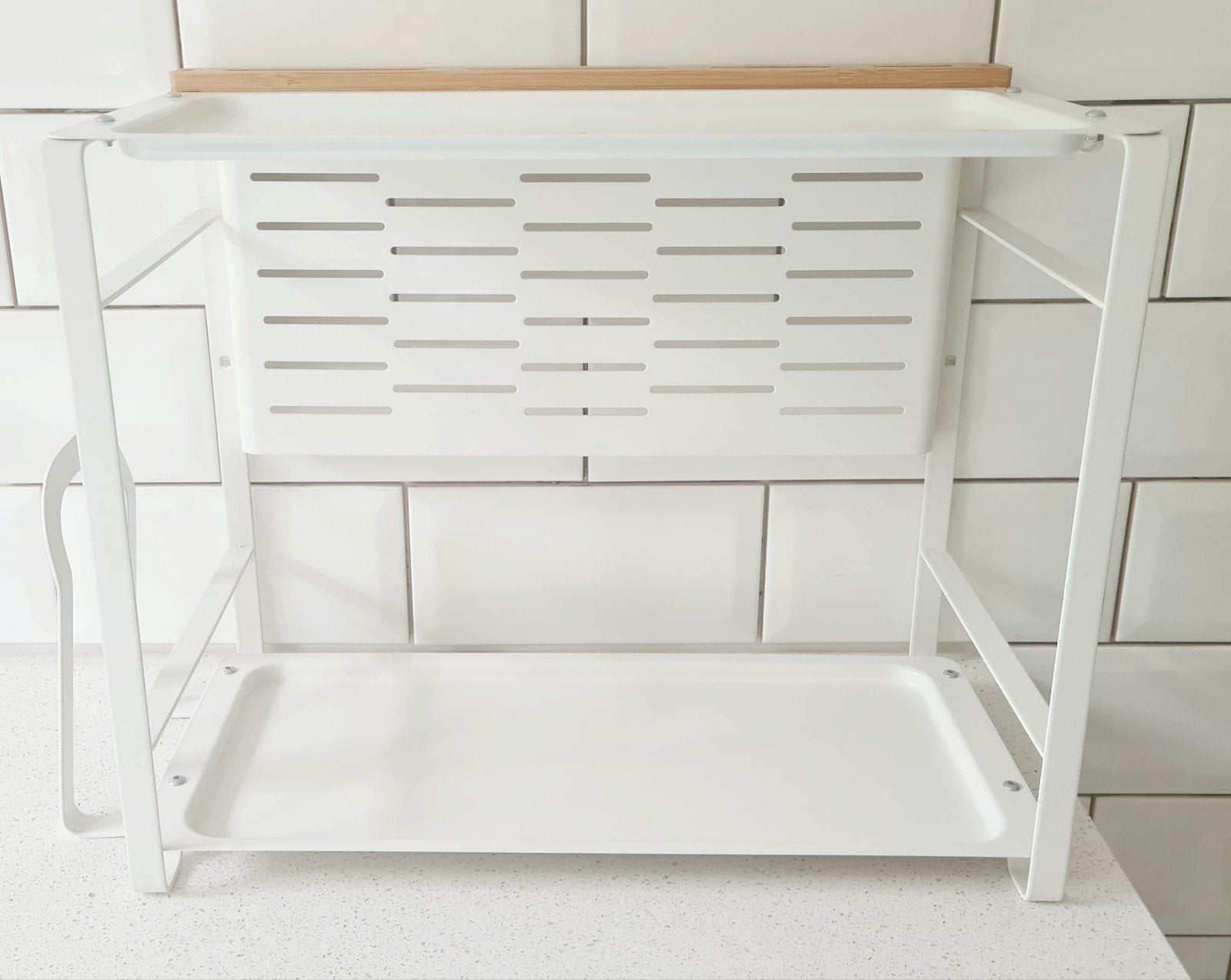 IKEA AVSTEG opbergsysteem voor aanrecht wit, Ophalen, Overige typen, IKEA, Zo goed als nieuw
