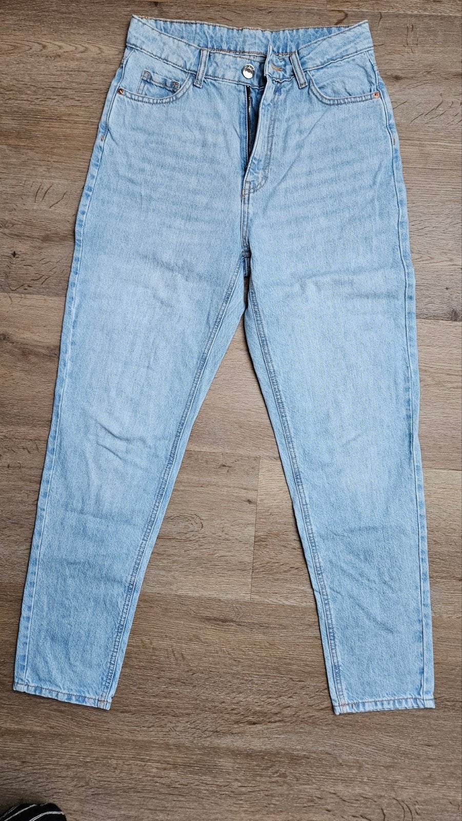 Dames lichtblauwe mom/boyfriend jeans, maat 36, Kleding | Dames, Blauw, Ophalen of Verzenden, W28 - W29 (confectie 36), Onbekend