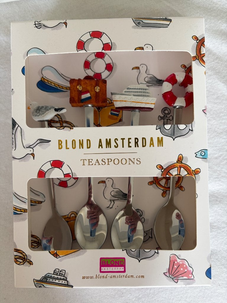 Blond Amsterdam theelepels Holland Amerika lijn nieuw, Overige typen, Nieuw, Ophalen of Verzenden, Aardewerk