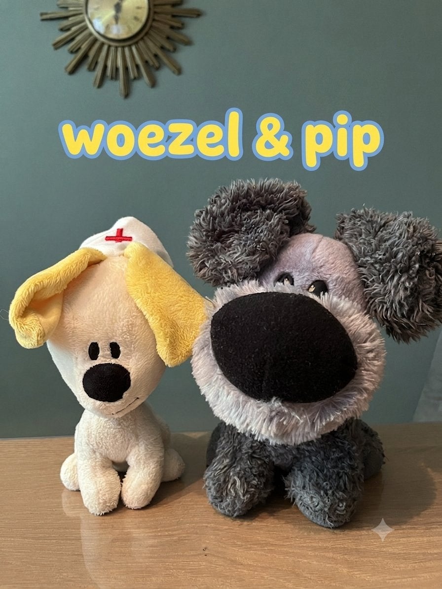 Leuke set Woezel & Pip knuffels, Ophalen of Verzenden, Zo goed als nieuw, Hond