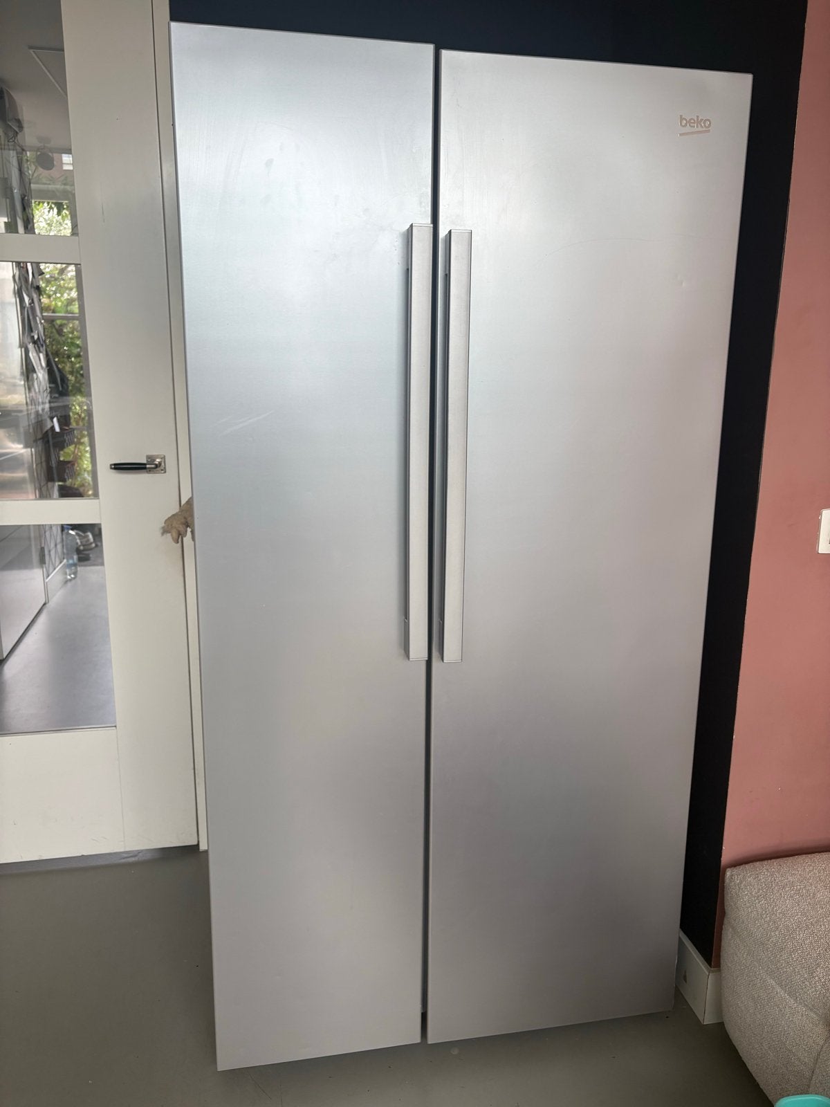 Beko Amerikaanse koelkast met aparte vriezer, Ophalen, Gebruikt, 200 liter of meer, 60 cm of meer