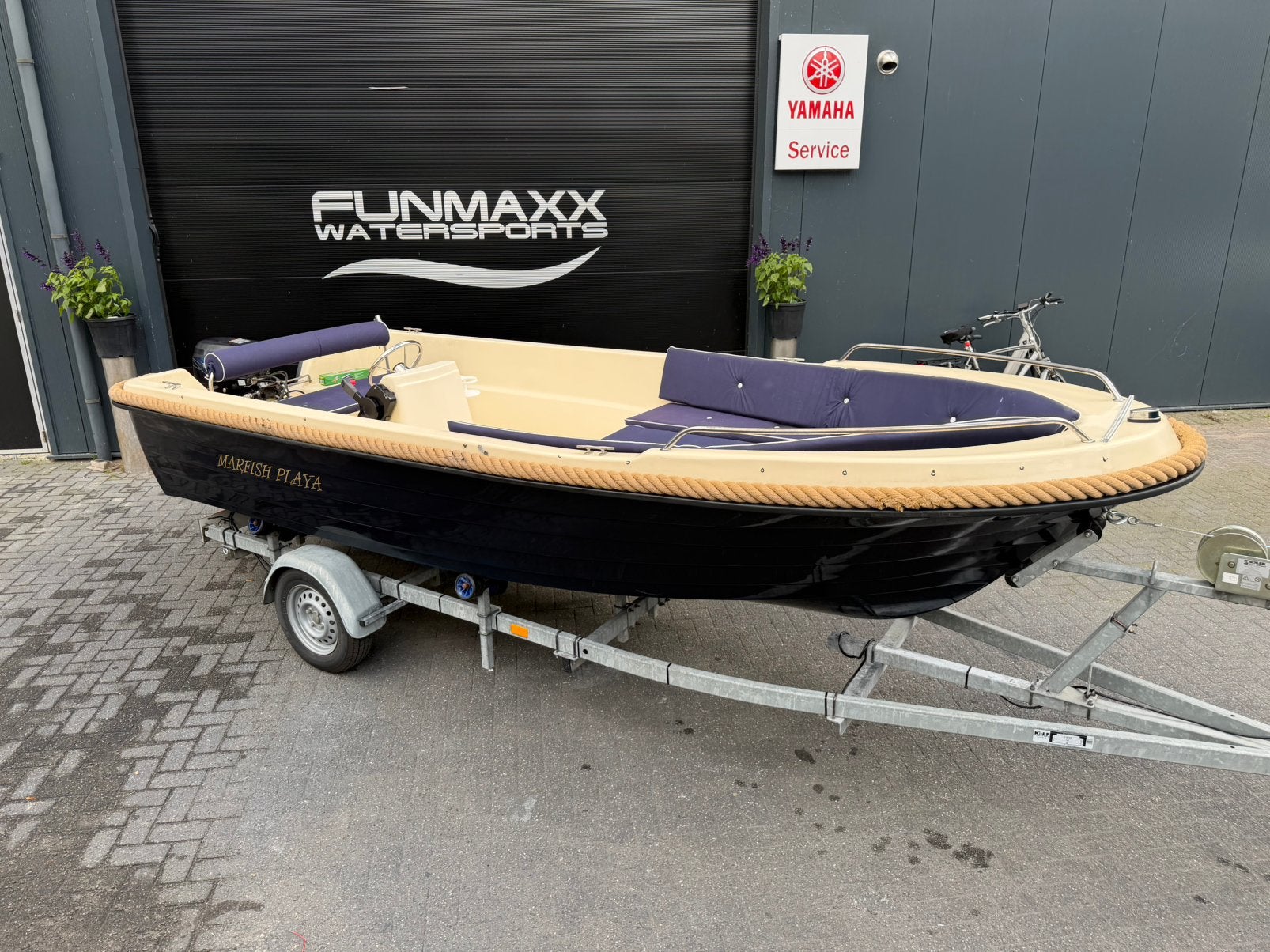 Marfish playa 510 sloep - Tohatsu 9,8 - Pega trailer, Watersport en Boten, Sloepen, Aluminium, Ophalen of Verzenden, Buitenboordmotor