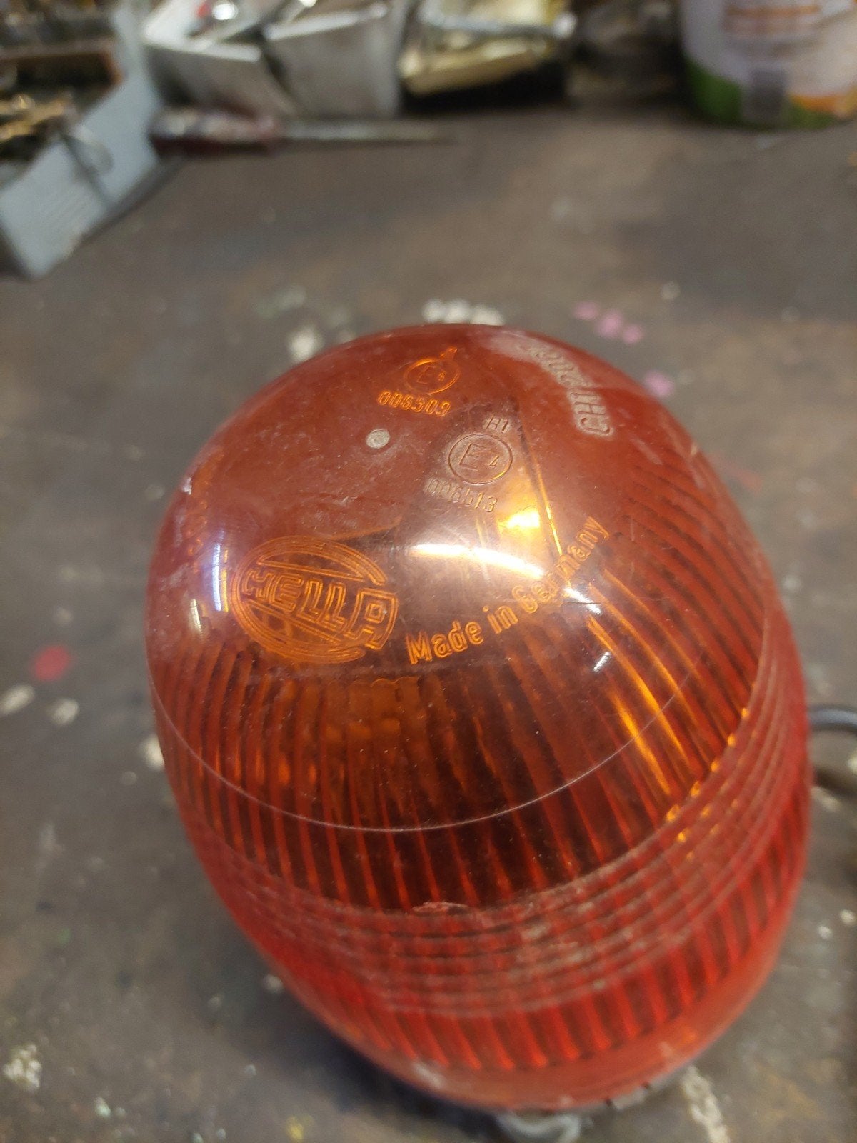 Hella zwaailicht oranje met magneetvoet en 12V stekker, Ophalen of Verzenden, Gebruikt, Universele onderdelen