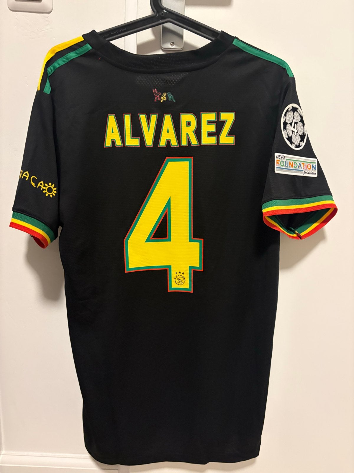 Retro Ajax Alvarez Bob Marley Reggae Shirt Large Adidas, Maat 52/54 (L), Zwart, Nieuw, Ophalen of Verzenden