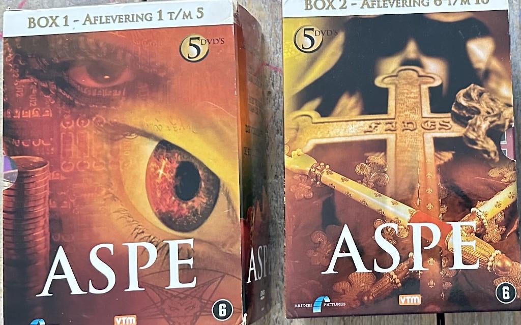 Aspe10 DVD,s 1tot 5 box 5 DVD,s Box 2  6 tot 10  5 DVD,s, Alle leeftijden, Verzenden, Zo goed als nieuw, Thriller