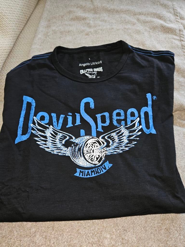 Herentshirt zwart blauw mt L nieuw, Ophalen of Verzenden, Nieuw, Maat 52/54 (L), Zwart