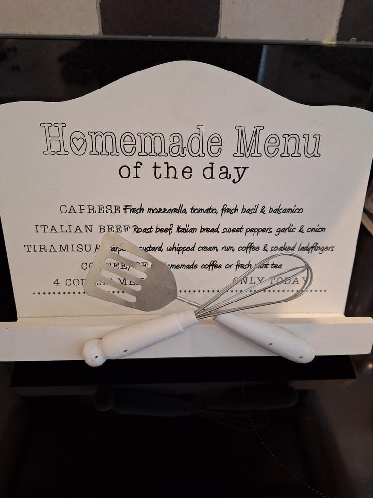 Kookboek standaard - Homemade Menu of the Day, Huis en Inrichting, Keuken | Keukenbenodigdheden, Overige typen, Hout, Ophalen of Verzenden
