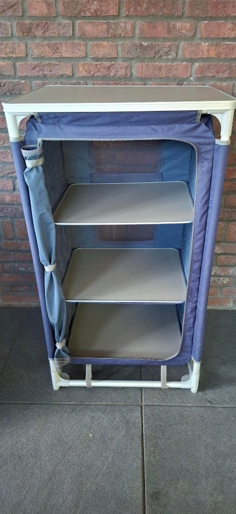 Campingkast - Blauw (2 stuks), Ophalen, Gebruikt