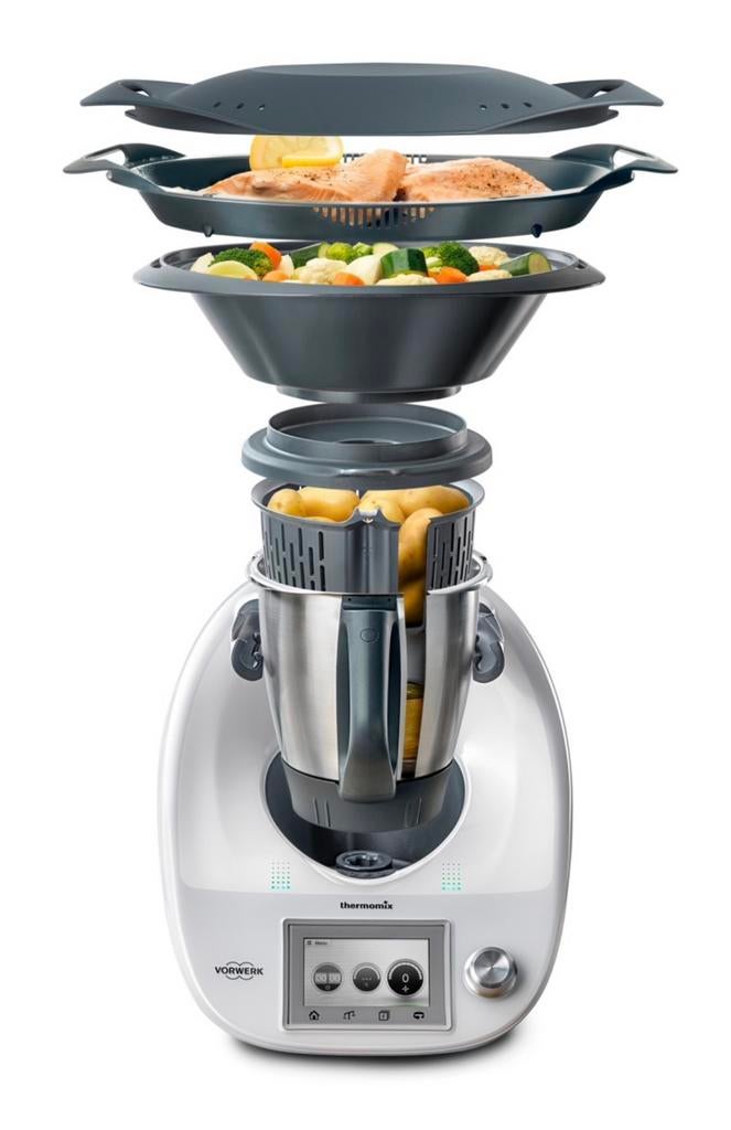 2 x thermomix tm5 in nieuwstaat, Witgoed en Apparatuur, Keukenmixers, 4 liter of meer, Ophalen, Zo goed als nieuw, 3 snelheden of meer