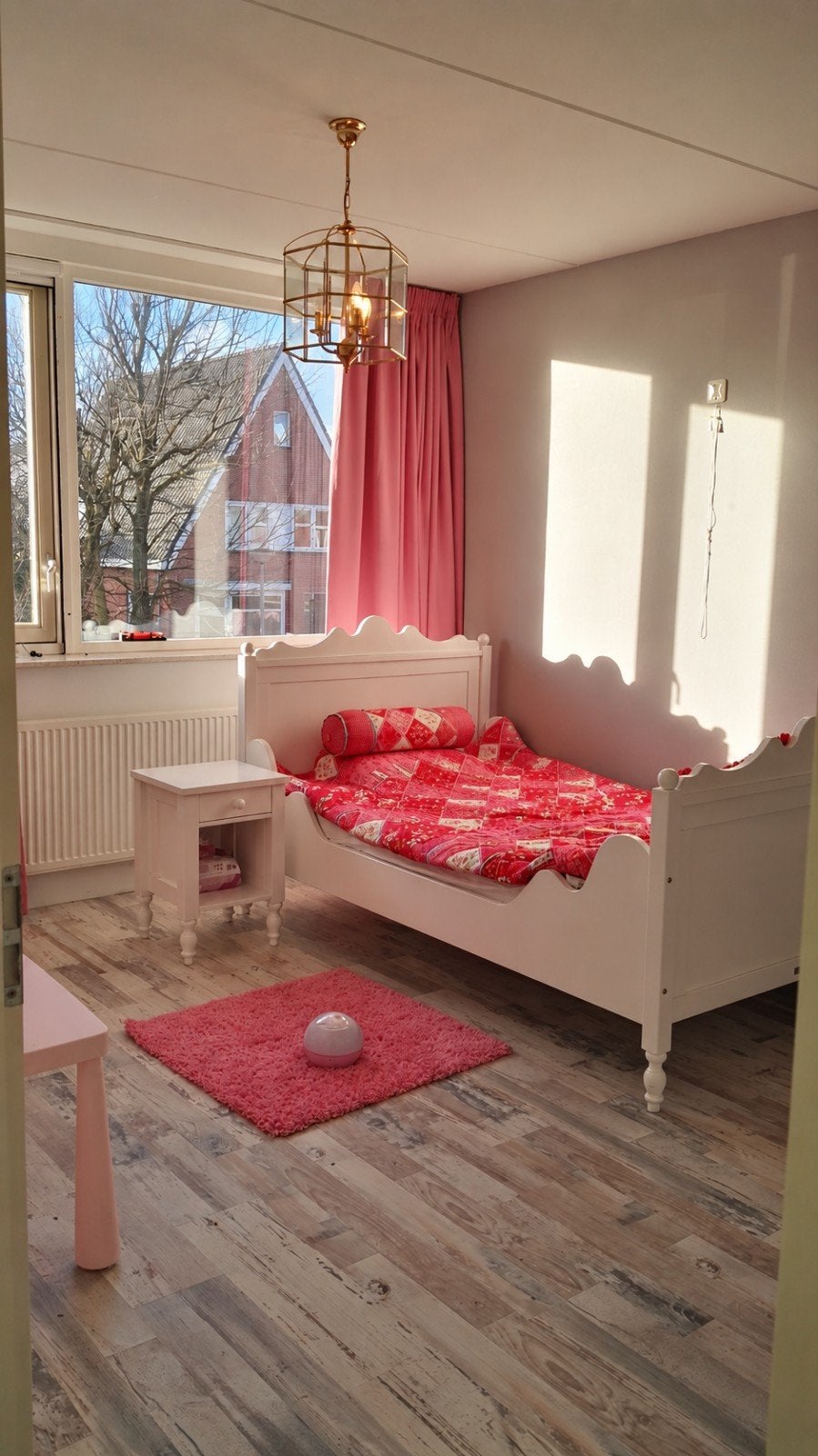 Bopita Twijfelaar Bed (120x200) met Nachtkastje, Huis en Inrichting, Ophalen, Gebruikt, Wit, Twijfelaar