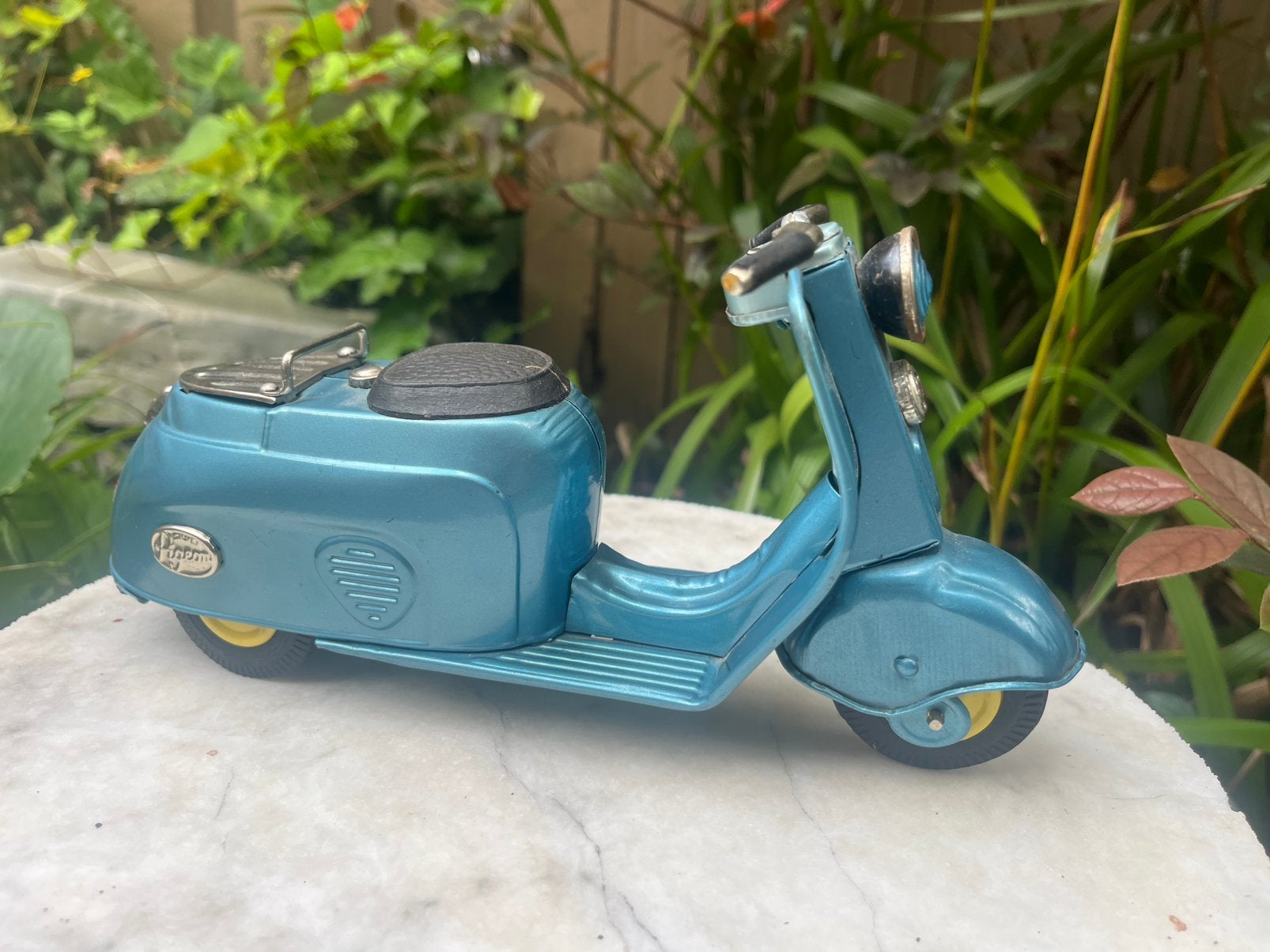 Blikken bandai japan motor scooter Silver Pigeon antiek, Ophalen of Verzenden