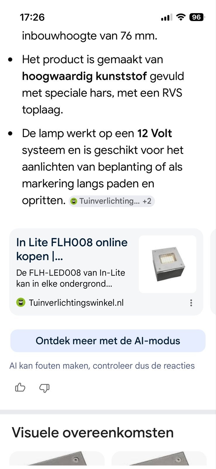 In-Lite FLH008 Grondspot - RVS en Kunststof, Kunststof, Minder dan 50 watt, Nieuw, Ophalen of Verzenden