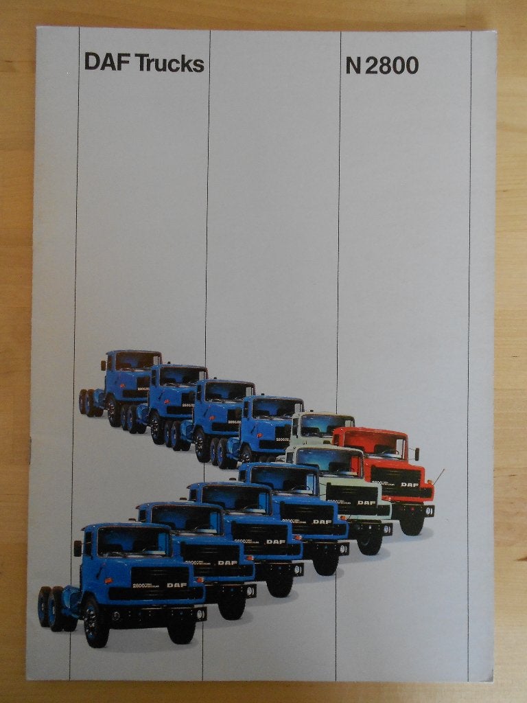 DAF N2800 Brochure ca 1982 – Torpedo Neus 2800, Boeken, Ophalen of Verzenden, Zo goed als nieuw, Overige merken, DAF
