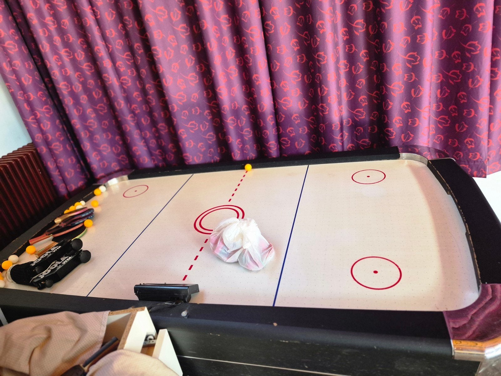 Airhockeytafel - Compleet met accessoires, Ophalen, Gebruikt, Jongen of Meisje