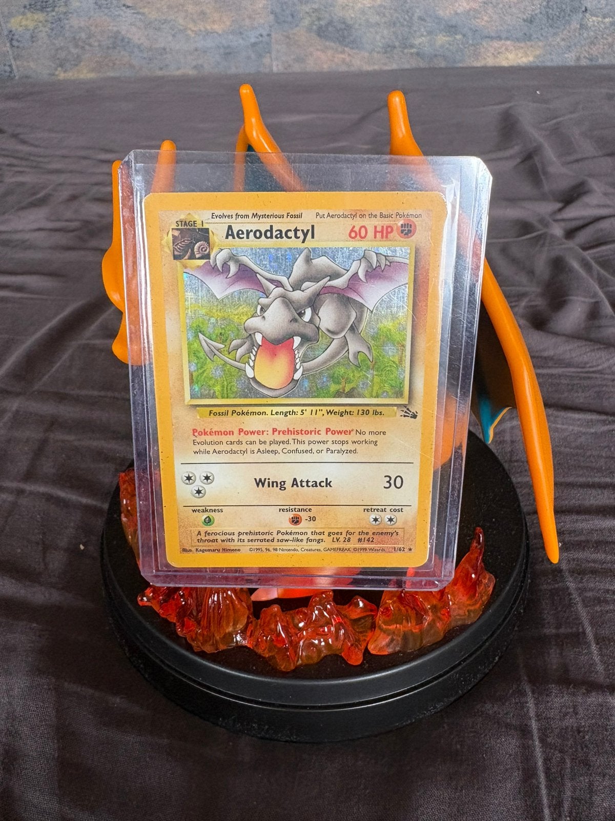 Aerodactyl holo fossil #1, Ophalen of Verzenden, Gebruikt, Losse kaart
