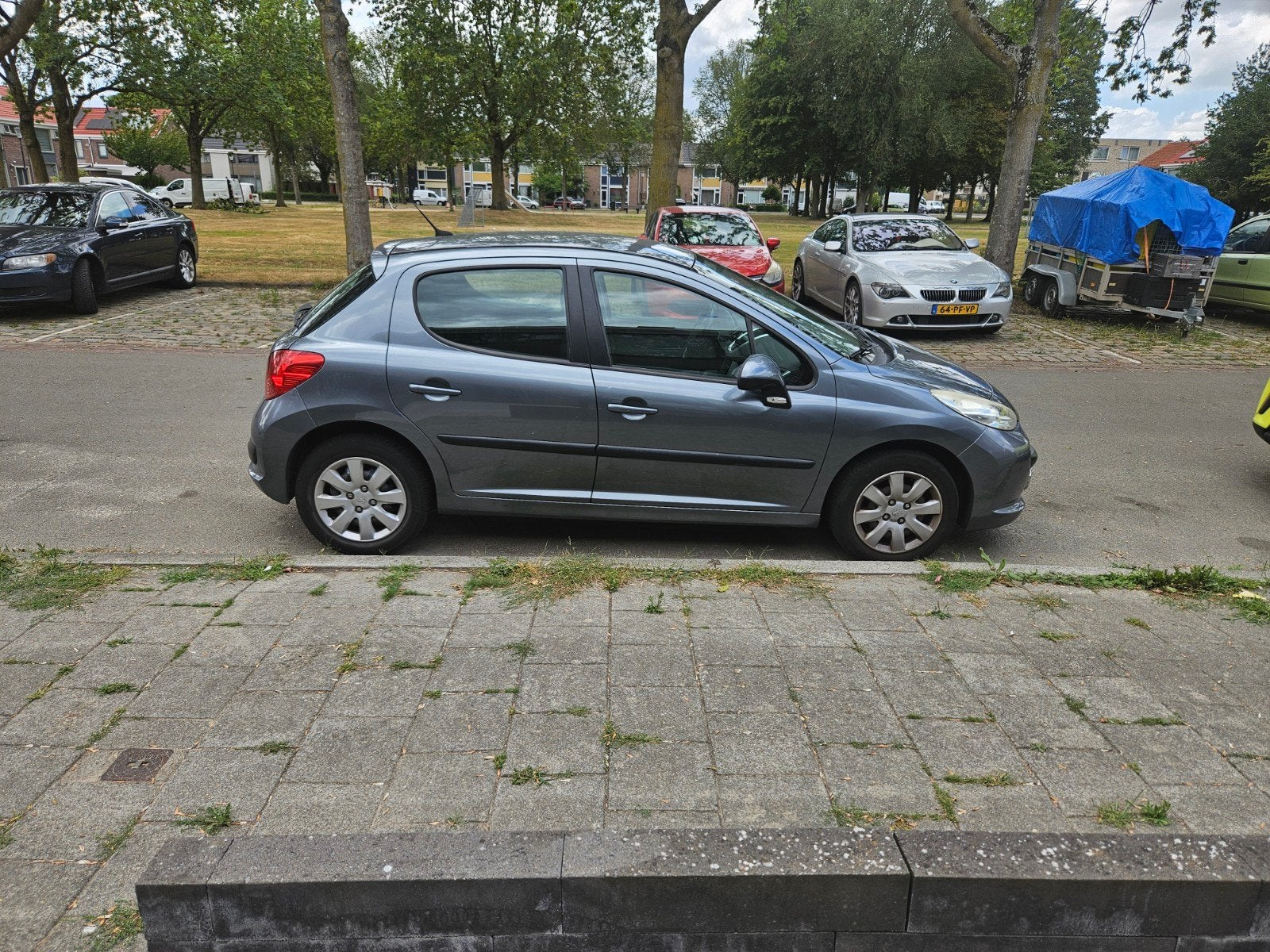 Peugeot 207 1.4 VTI 16V 5DRS 2008 Grijs, Auto's, Voorwielaandrijving, 1153 kg, Origineel Nederlands, Handgeschakeld