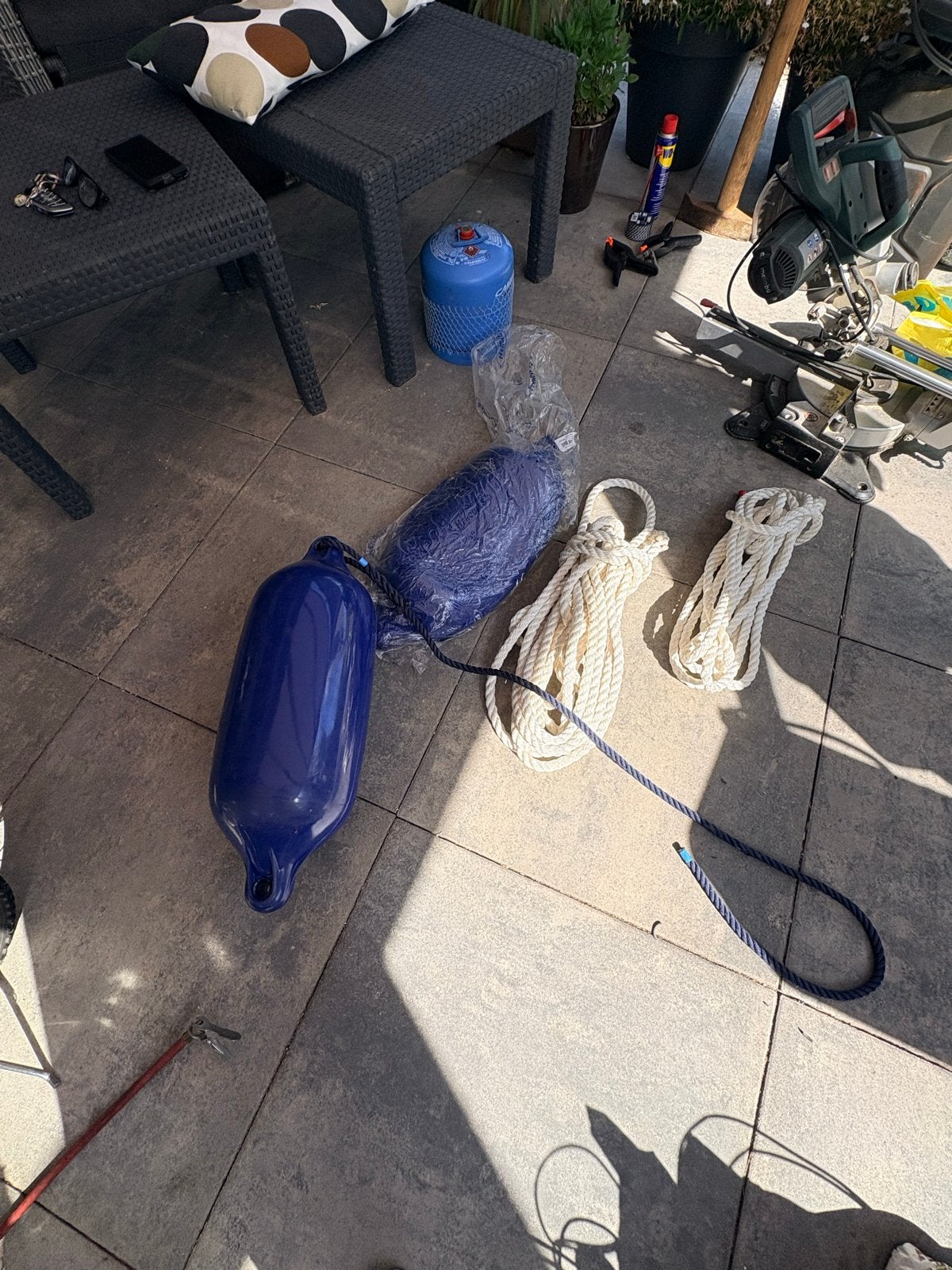 Stootwillen en touwen voor boot, Ophalen, Zo goed als nieuw, Overige typen