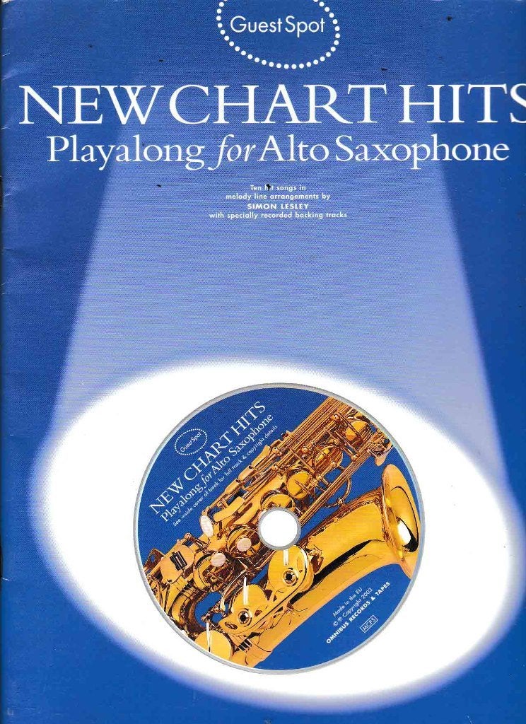 New Chart Hits Alto Saxophone met CD ( 966 ), Gebruikt, Saxofoon, Ophalen of Verzenden, Artiest of Componist