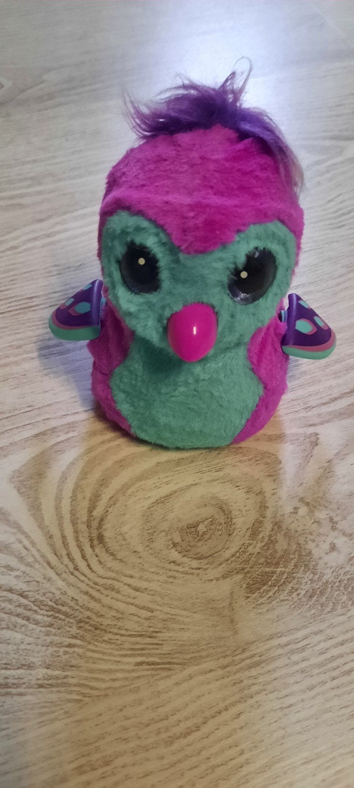 Interactieve Furby-achtige knuffel - Roze/Groen, Met geluid, Overige typen, Ophalen of Verzenden, Zo goed als nieuw