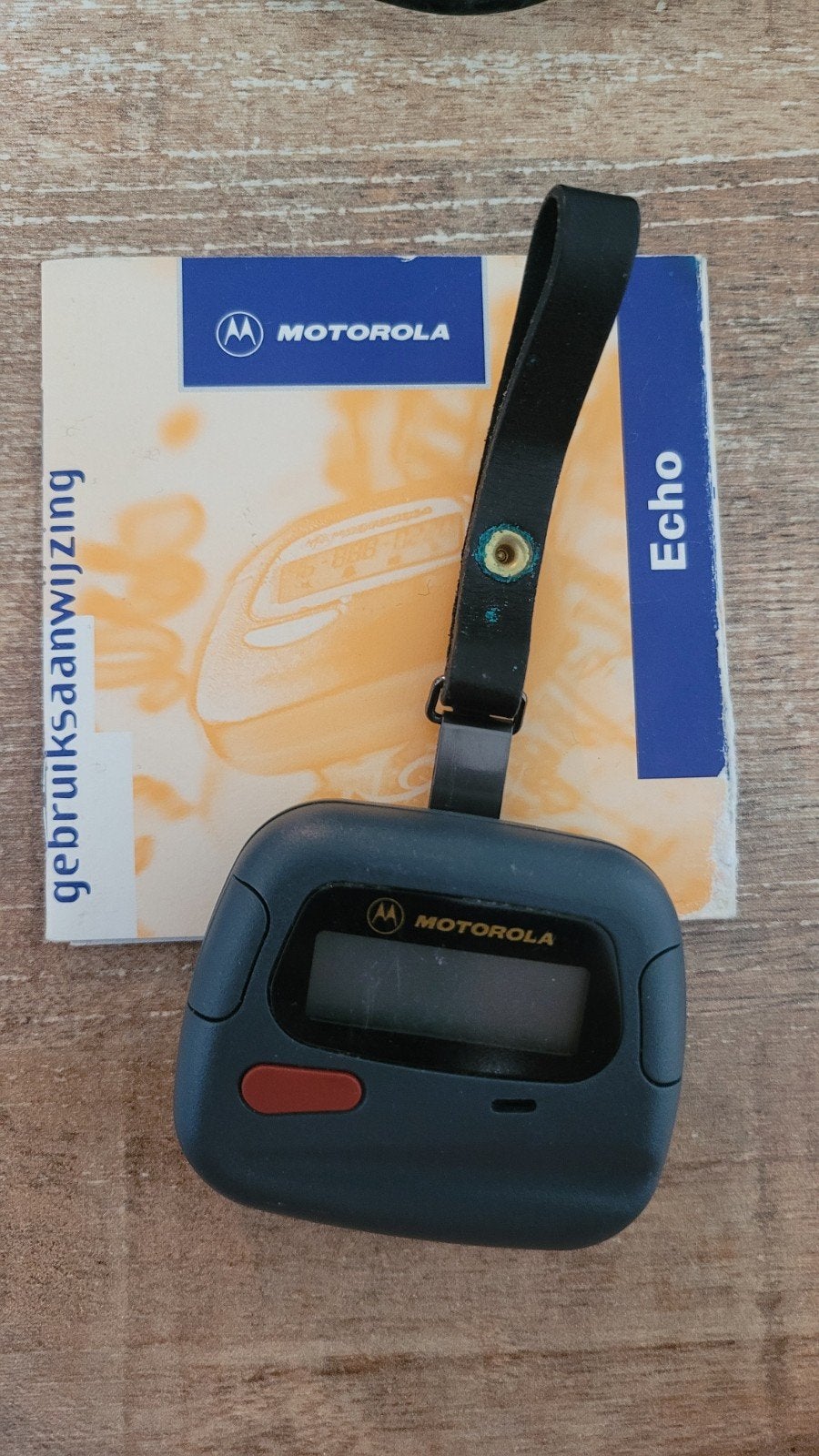 Motorola Echo Pager met handleiding buzzer Vintage, Gebruikt, Overige modellen, Geen camera, Zwart