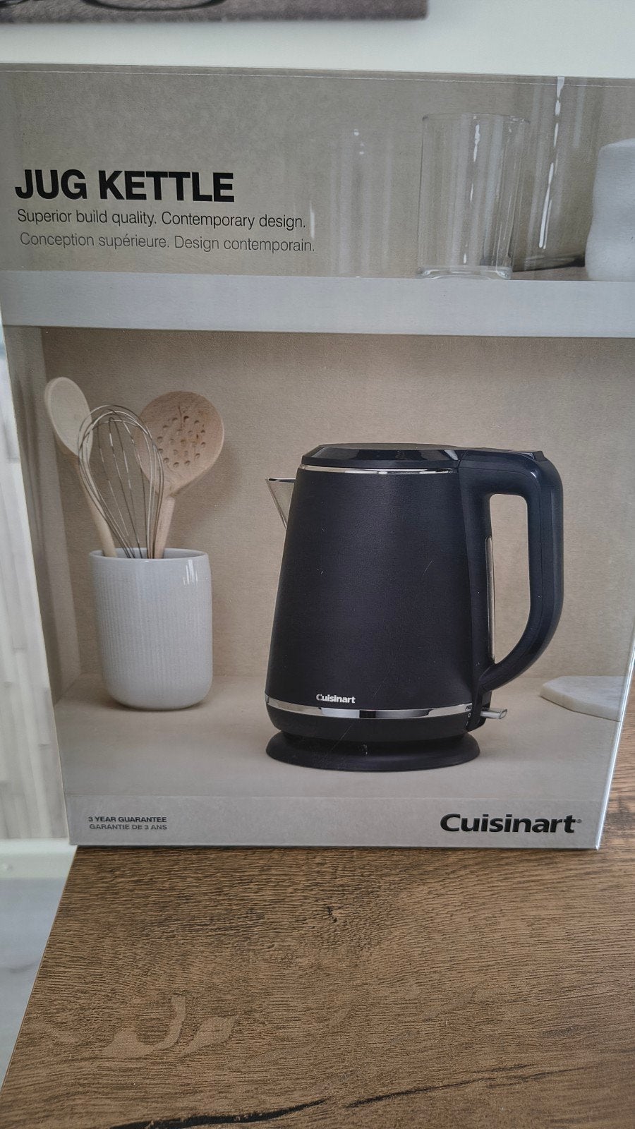 Nieuwe Cuisinart Waterkoker 3000W, 1 tot 2 liter, Ophalen of Verzenden, Nieuw, Rvs