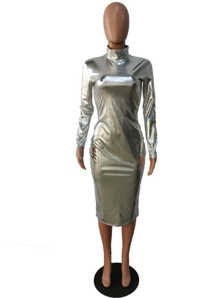 Zilveren jurk / dames vrouwen zilver cocktail jurkje gala, Kleding | Dames, Verzenden, Nieuw, Maat 38/40 (M), Galajurk
