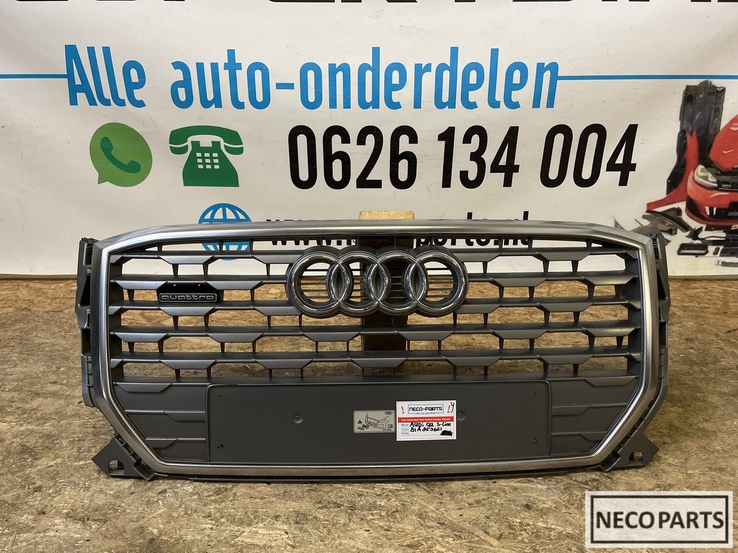 AUDI Q2 S-LINE GRILL GRILLEN ORIGINEEL 81A853651, Auto-onderdelen, Carrosserie en Plaatwerk, Gebruikt, -, -, Achter