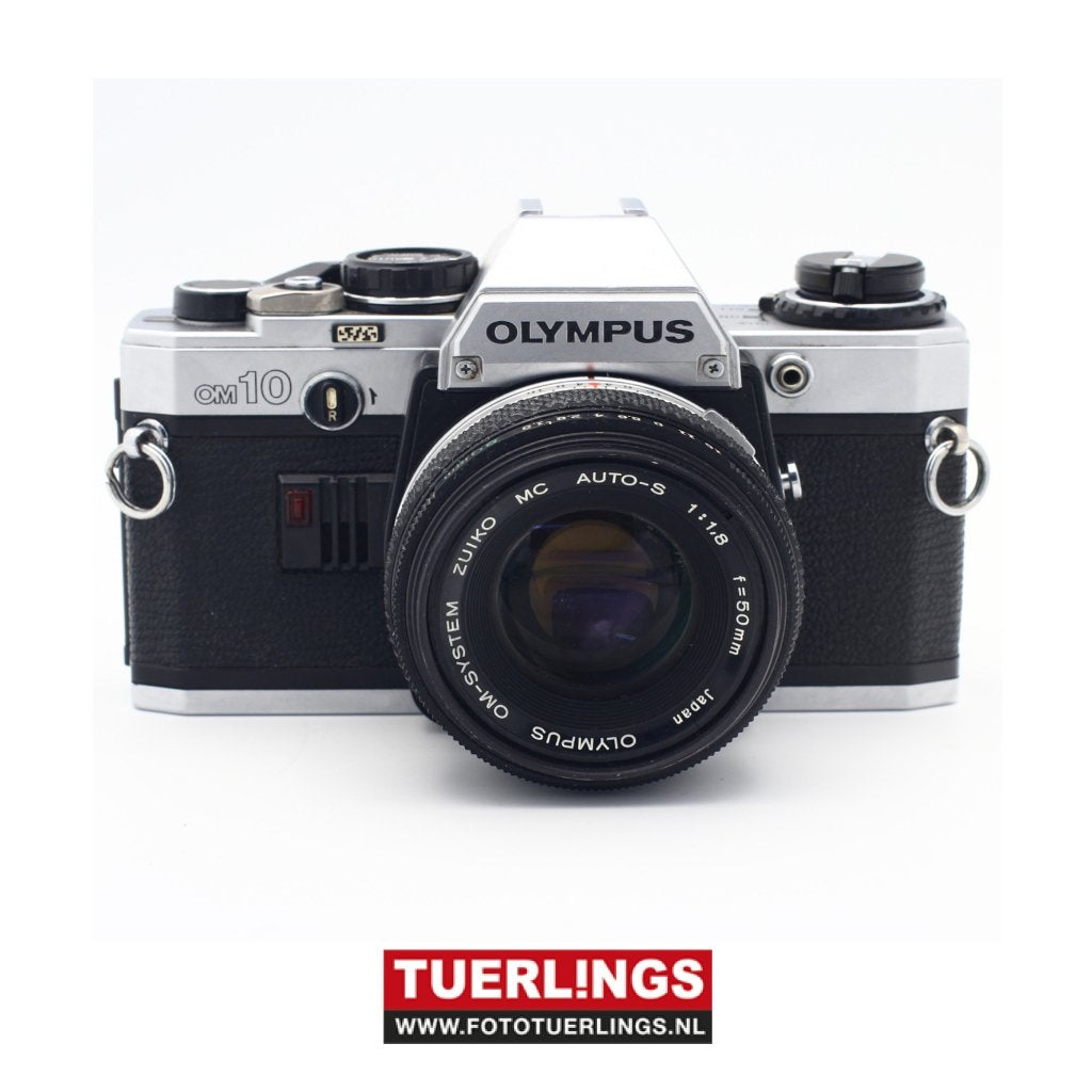 Olympus OM10 35mm SLR-filmcamera + zuiko 50mm F1.8, Ophalen of Verzenden, Gebruikt, Spiegelreflex, Olympus
