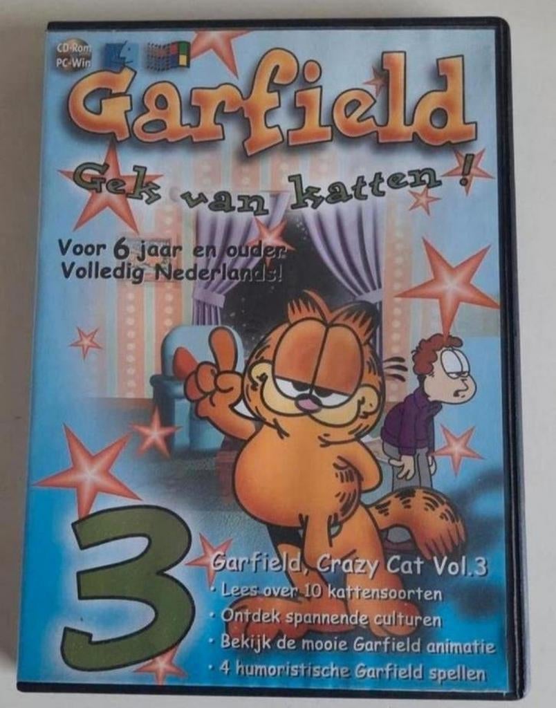 Garfield Volume 3 Gek van katten PC Cd rom, Spelcomputers en Games, Games | Pc, Zo goed als nieuw, Overige genres, 1 speler, Vanaf 3 jaar