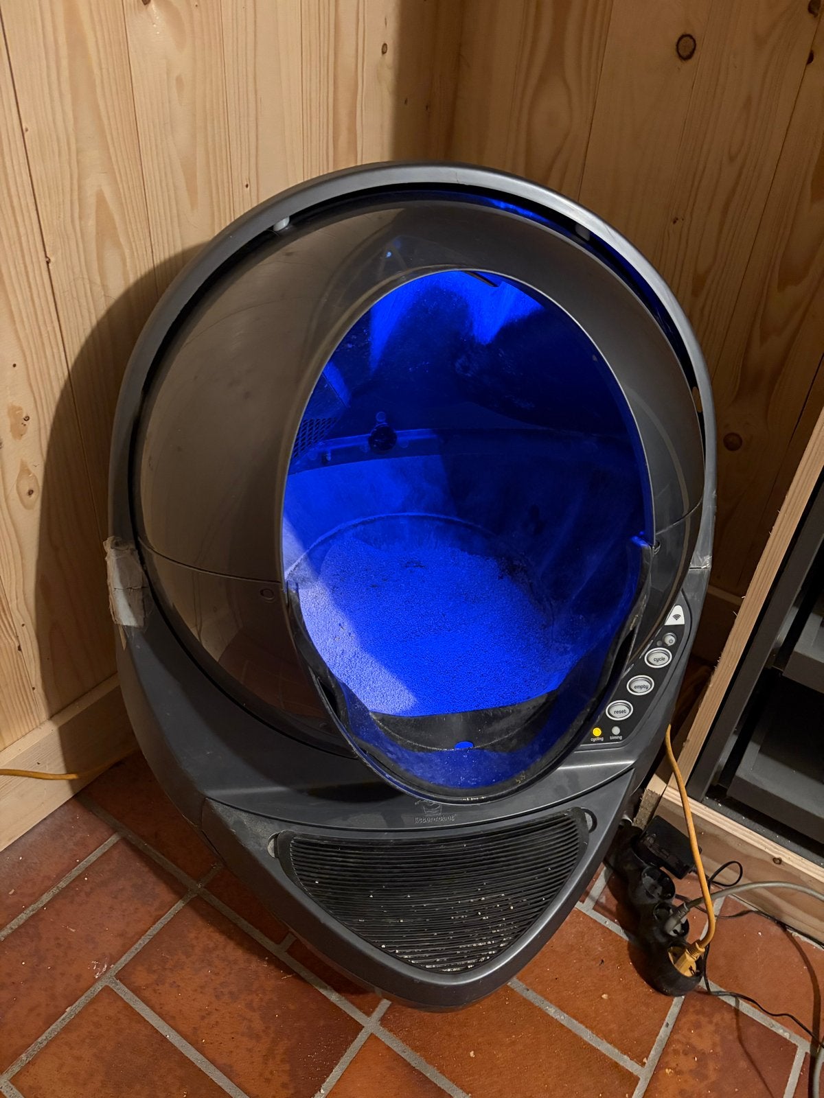 Litter robot 3 (volautomatische kattenbak), Ophalen, Zelfreinigend, Gebruikt, Open