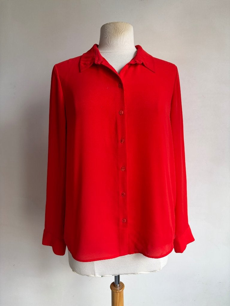 samsoe samsoe blouse rood maat L, Kleding | Dames, Verzenden, Maat 42/44 (L), Zo goed als nieuw, Samsoe Samsoe
